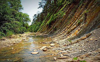Nature, Rivers, Stones, Mountains, Shore, Bank HD wallpaper