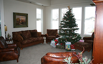 Interior, Miscellanea, Miscellaneous, House, Design, Room, Style, Christmas Tree, Gifts, Presents, Cottage HD wallpaper