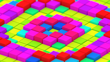 3D, Bright, Multicolored, Motley, Structure, Cuba HD wallpaper