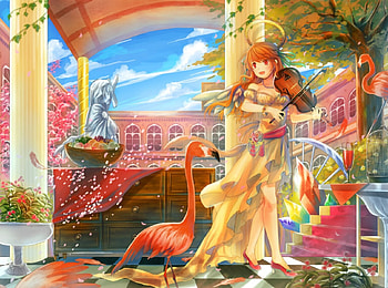 THE SOUND OF MUSIC, MUSIC, ANIME, SOUND, PLAYING HD wallpaper