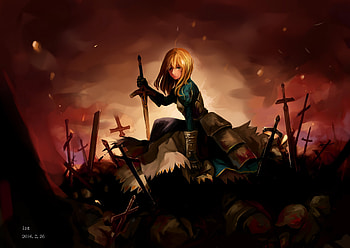 Saber Fate Stay Night, fate-stay-night, anime-girl, anime, artist, artwork, digital-art HD wallpaper