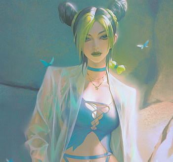 Girl, blue, pastel, fantasy, art, chome, green, c home, luminos HD wallpaper