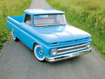 Pick Up Blue, 66, bowtie, chevy, lite blue HD wallpaper