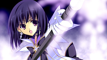 Preview bishoujo senshi sailor moon, tomoe hotaru, sailor saturn, girl, brunette HD wallpaper