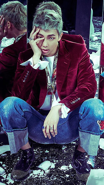 Poser Kim, bts, bangtan boys, kim namjoon, rap monster HD phone wallpaper