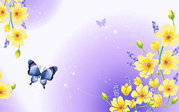 Plants, Abstract, Nature, Flowers, Shine, Brilliance, Butterfly, Kidney, Kidneys HD wallpaper
