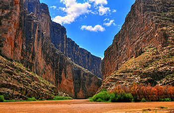 Santa Elena Canyon, Texas HD wallpaper