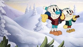 The Cuphead Show! - Snowy : Cuphead & Mugman, TV Show, The Cuphead Show! HD wallpaper