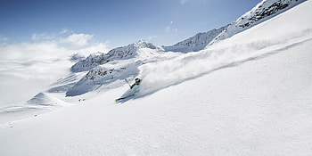 Stubai Glacier, Skiing HD wallpaper