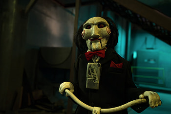 Saw X Billy Puppet for Background, movie, Saw X HD wallpaper