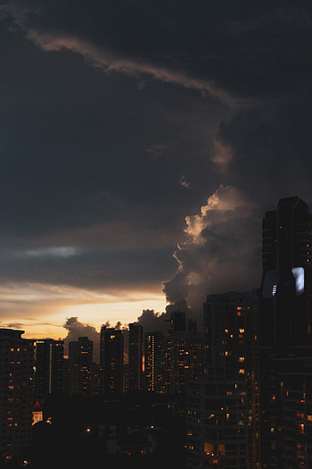 Cities, Architecture, City, Building, Skyscrapers, Evening HD phone wallpaper