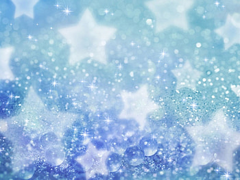 blue glitter stars, star, blue, bubbles, glitter HD wallpaper