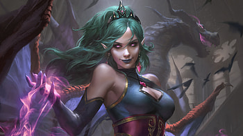 Evelynn League Of Legends Fantasy Art , league-of-legends, games, artist, artwork, digital-art, fantasy-girls, deviantart HD wallpaper