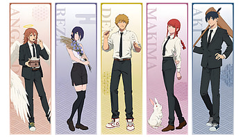 Chainsaw Man — Character Lineup HD wallpaper