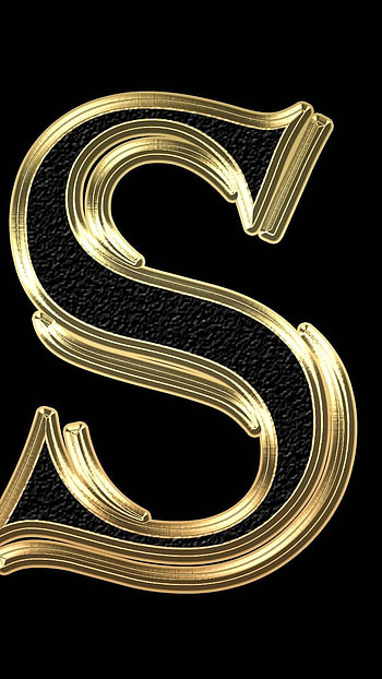 S For Lively, Black Background HD phone wallpaper