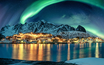 Aurora Borealis Lofoten Norway, borealis, Norway, Lofoten, aurora HD wallpaper