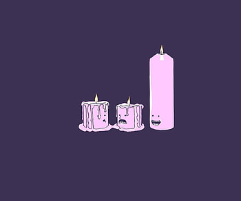 Candles Minimalism, candles, minimalism, artist HD wallpaper