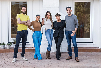 Kris Jenner, Kim Kardashian, Kendall Jenner, Yard makeover collaboration HD wallpaper