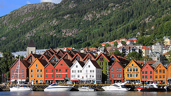 Bryggen, Norway, Nordic holidays HD wallpaper