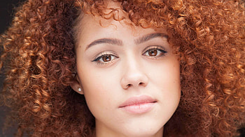Closeup View Of Redhead Curly Hair Nathalie Emmanuel Girl Model Girls HD wallpaper
