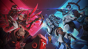Overwatch : Epic Heroes Face-Off in Intense Battle Scene, video game, Overwatch HD wallpaper