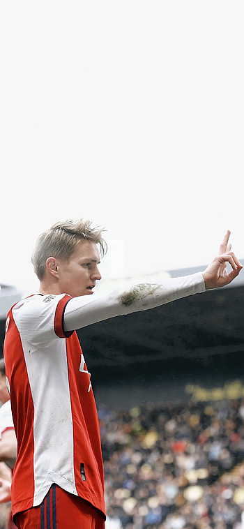 Odegaard, sky, crowd HD phone wallpaper