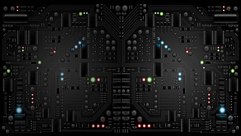 Lights, 3D, Chip, Cpu, Processor, Scheme HD wallpaper