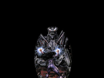 Fantasy, robot, comic, dark, female HD wallpaper