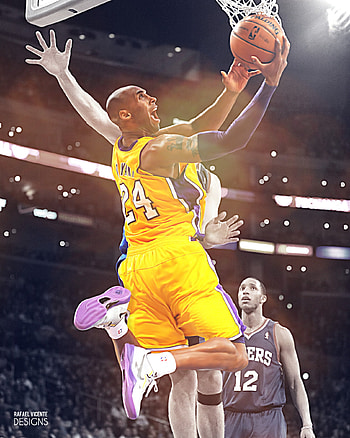 Kobe Bryant by RafaelVicenteDesigns Kobe Bryant by RafaelVicenteDesigns HD phone wallpaper
