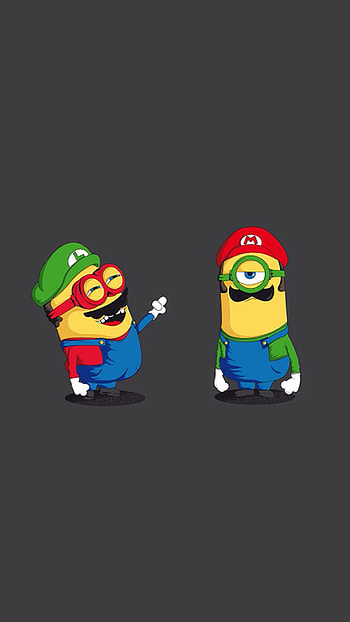 Funny Mario And Luigi Minions 6 plus HD phone wallpaper