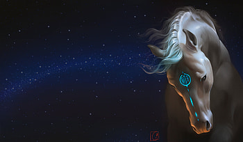 Horse Fantasy, fantasy, artist, horse HD wallpaper