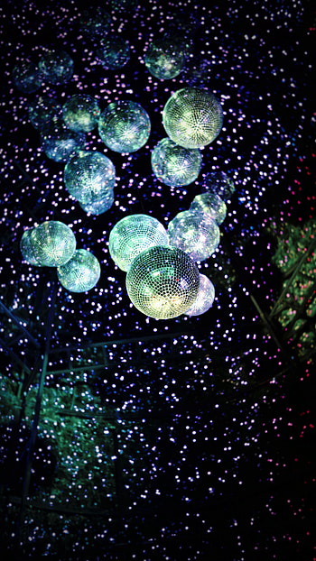 Disco ball glitter, Party lights, Dark , Sony Xperia background HD phone wallpaper