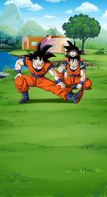 Epic Dragon Ball Z : Goku, Gohan, and Gotenks in Action, video game, Dragon Ball Z Dokkan Battle, Goku, Gohan (Dragon Ball) HD phone wallpaper