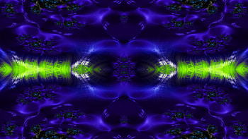Trippy Psychedelic Fractal, trippy, psychedelic, aesthetic, blue, Abstract, fractal, abstract blue HD wallpaper