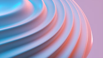 A captivating abstract design featuring smooth, curved layers in blue and pink hues. HD wallpaper