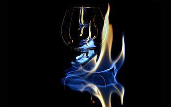 Background, Fire, Tablewares HD wallpaper
