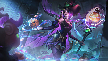 Bewitching LeBlanc Skin Splash Art, video game, League Of Legends, LeBlanc (League Of Legends) HD wallpaper