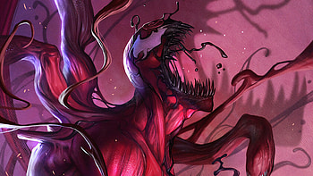 Venom And Carnage To The Death , venom, carnage, superheroes, artist, artwork, digital-art, artstation HD wallpaper