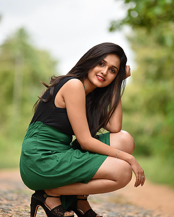 Spandana Somanna, eye, dress HD phone wallpaper