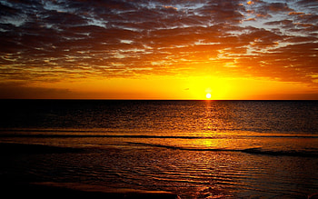 Landscape, Sunset, Sky, Sea, Sun HD wallpaper