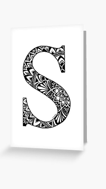 S Name Ka, Black And White, alphabet HD phone wallpaper