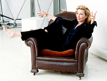 Emma Thompson, black dress, blond, people, actress, female HD wallpaper