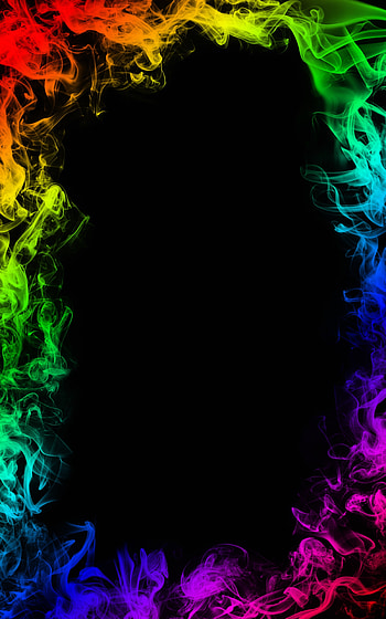 Abstract, Smoke, Multicolored, Motley, Colored Smoke, Coloured Smoke, Frame HD phone wallpaper