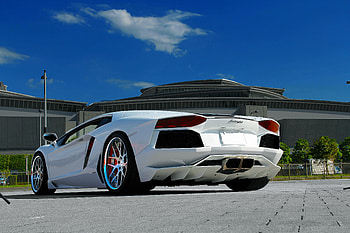 Sky, Clouds, Lamborghini, Cars, Aventador, Lp700-4, Paving Slabs, Paver HD wallpaper