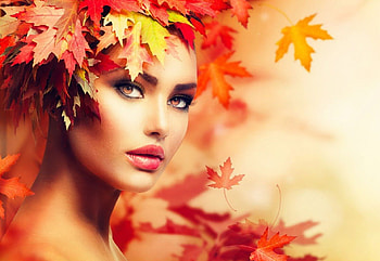 Autumn Girl, lady, leaves, sutumn, subbotina anna, beauty HD wallpaper