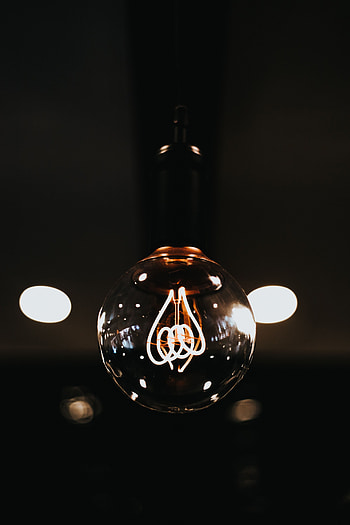 Shine, Light, Miscellanea, Miscellaneous, Dark Background, Lamp, Spiral HD phone wallpaper