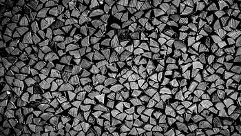 Black And White Of Firewood Logs Wood Texture HD wallpaper
