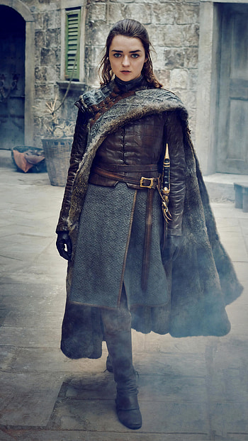 Arya Stark, Game of Thrones, Season 8, hoot HD phone wallpaper