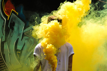 Miscellanea, Miscellaneous, Human, Person, Colored Smoke, Coloured Smoke, Clots HD wallpaper