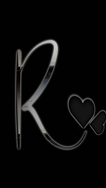 R Name, Black Theme HD phone wallpaper